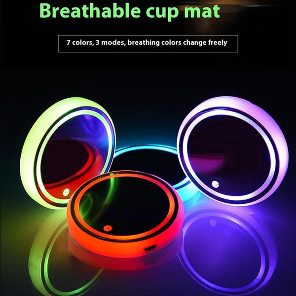 Car LED Rechargeable Cup Holder(2 Pcs)
