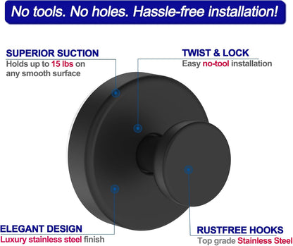 Suction Cup Hooks (Premium Quality)