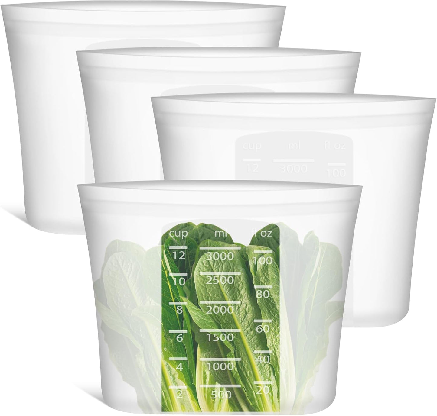 Silicone Food Storage Bags ( 500 ml )
