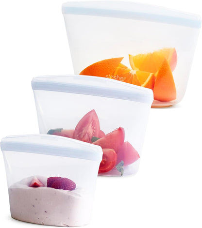 Silicone Food Storage Bags ( 500 ml )