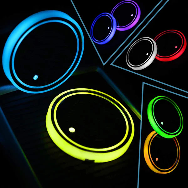 Car LED Rechargeable Cup Holder(2 Pcs)