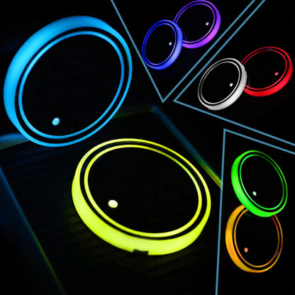 Car LED Rechargeable Cup Holder(2 Pcs)