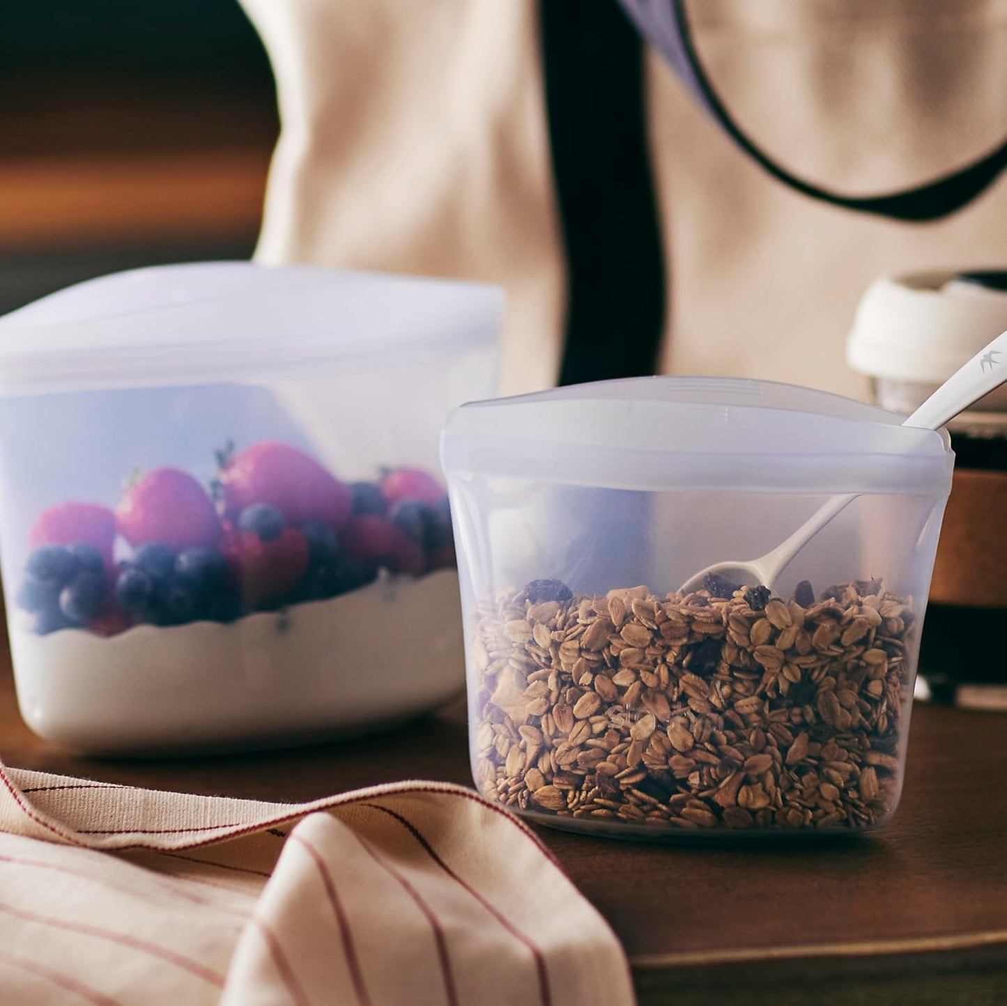 Silicone Food Storage Bags ( 500 ml )